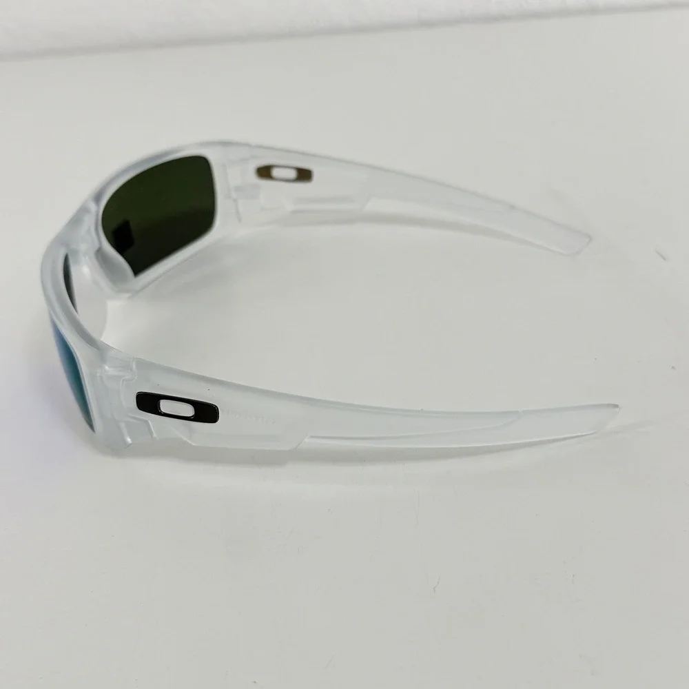Oakley Crankshaft 9239-09 Sunglasses Matte Clear Frame Violet Iridium Lens 60 mm